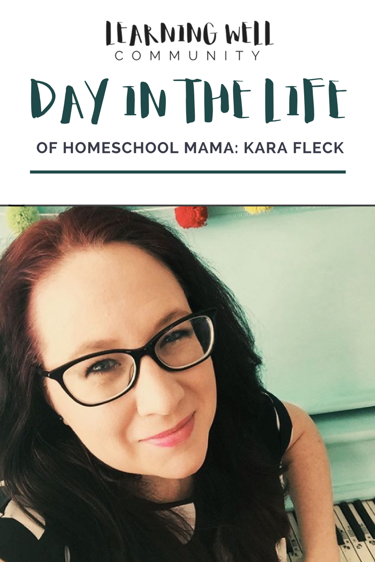 Peeking inside another homeschool mama's day in the life can give the best feeling of solidarity. This post features day in the life of homeschool mama Kara Fleck and what this all looks like in her home. Enjoy!