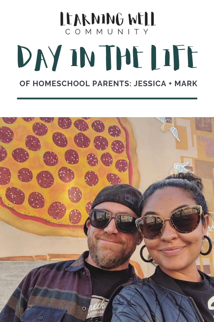 A Day in the Life of Homeschool Parents Jessica + Mark