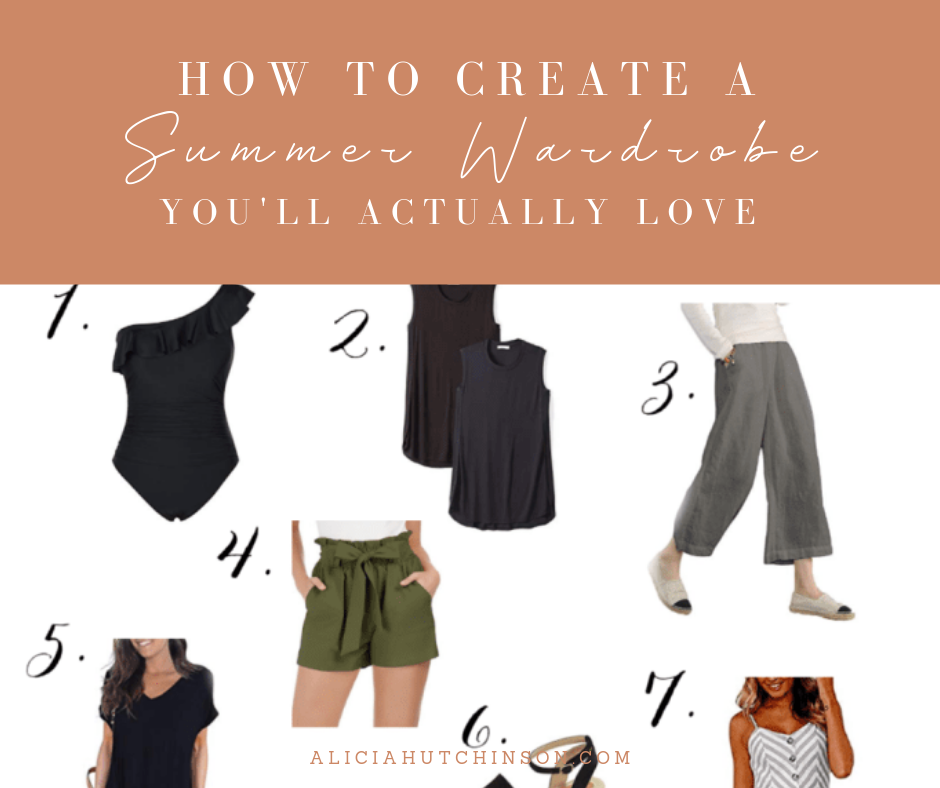 As a mom, shopping for summer clothes can be tricky. BUT here's a perfect summer capsule wardrobe moms will love to wear all summer long!