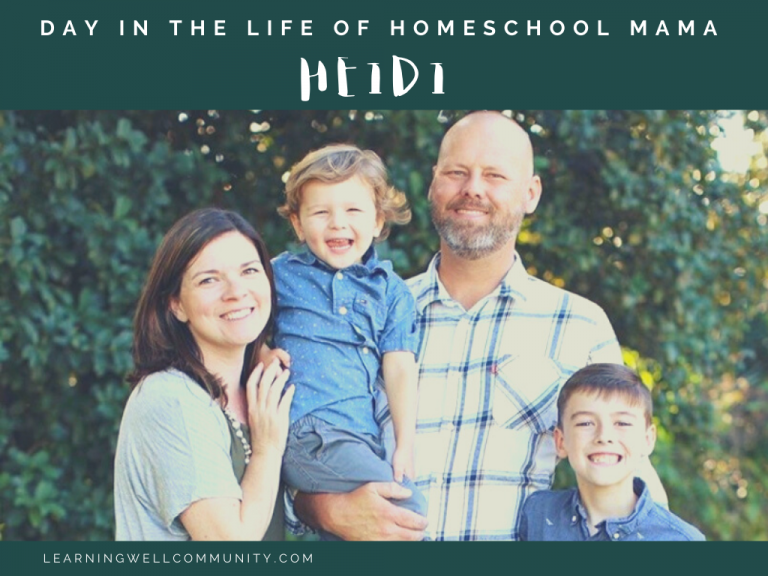 A Day in the Life of Homeschool Mama Heidi