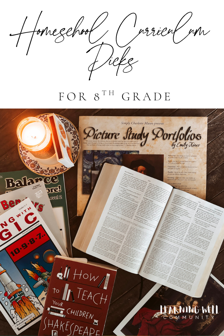 Our New Curriculum Picks for 8th Grade