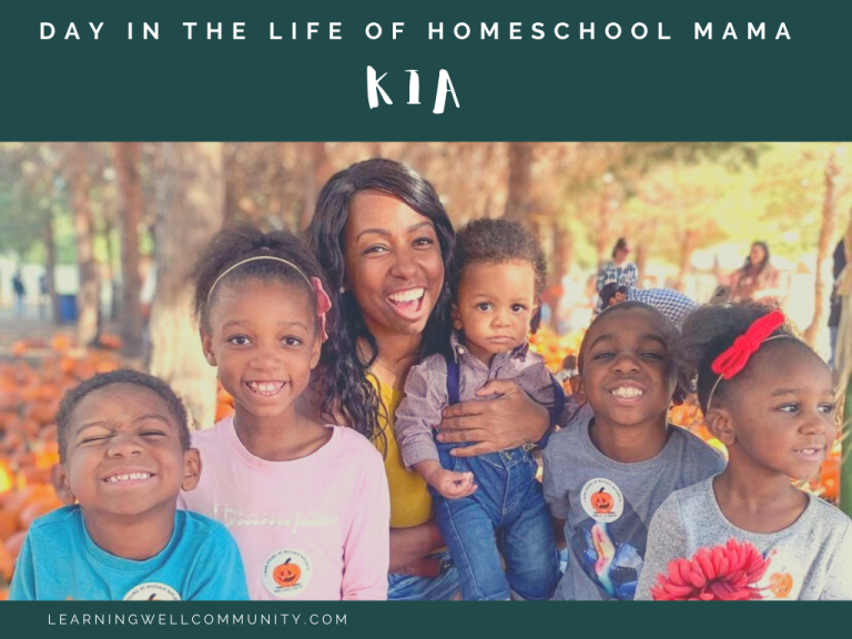 Homeschool Day in the Life: Kia, homeschooling mom of five, with a passion for encouraging other moms