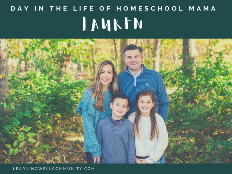Homeschooling Day in the Life: Lauren, homeschooling mom to two kids with Type 1 diabetes