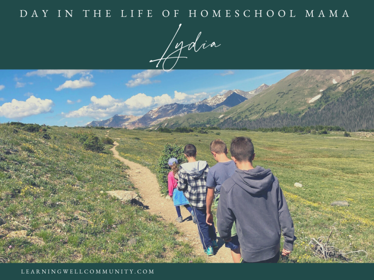 Homeschooling Day in the Life: Lydia, Homeschooling Mom of Four, Military Wife, and Lover of Unit Studies