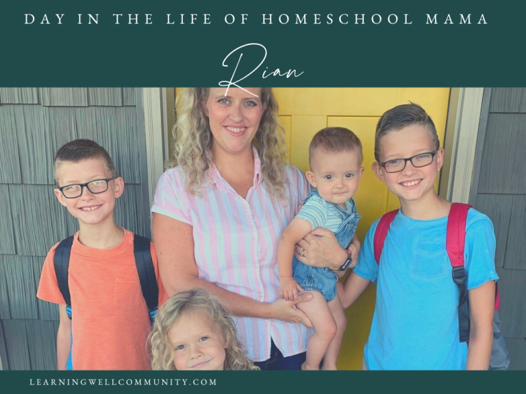Homeschooling Day in the Life: Rian, Homeschooling Mom to Four Boys in the Midwest