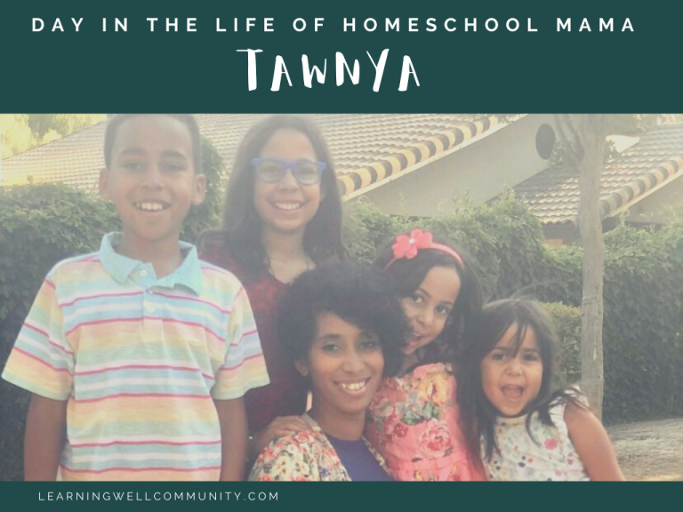 Homeschool Day in the Life: Tawnya, homeschooling mom to four with a passion for planning