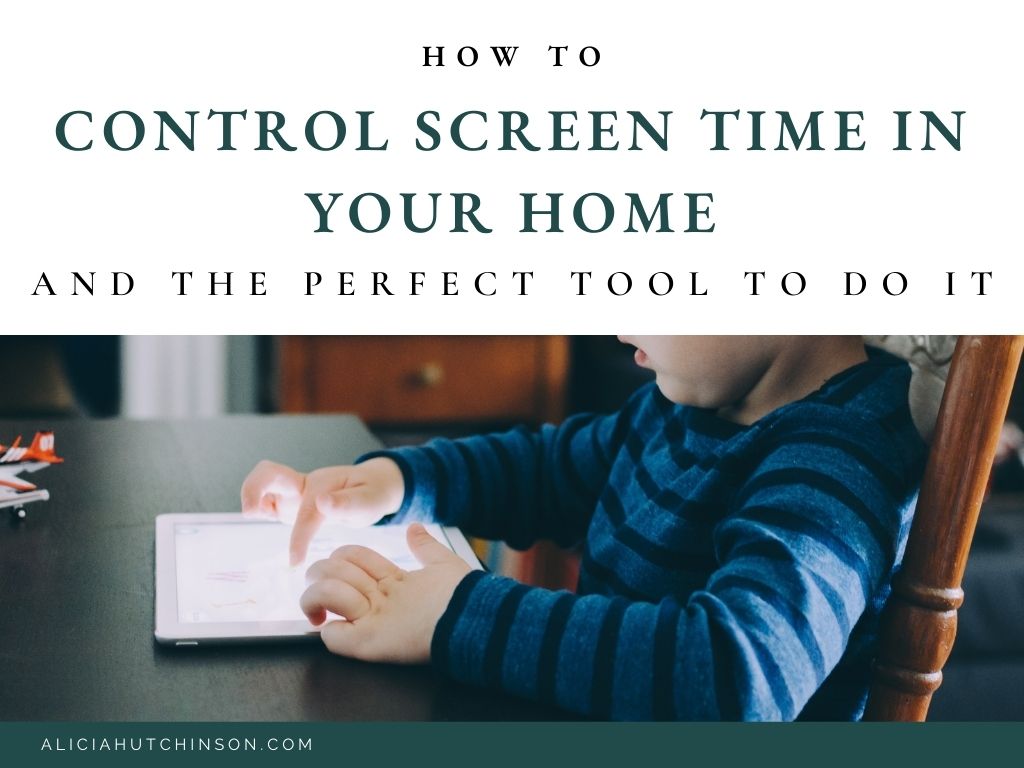 Controlling screen time in our homes is easier said than done. In this post I'm sharing our rules and the perfect tool to help!