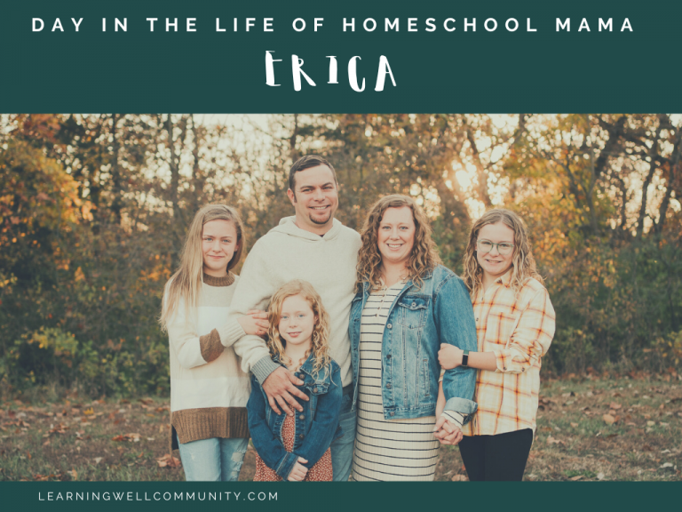 Homeschooling Day in the Life: Erica, Homeschooling Mom to Three Girls Living in the Midwest