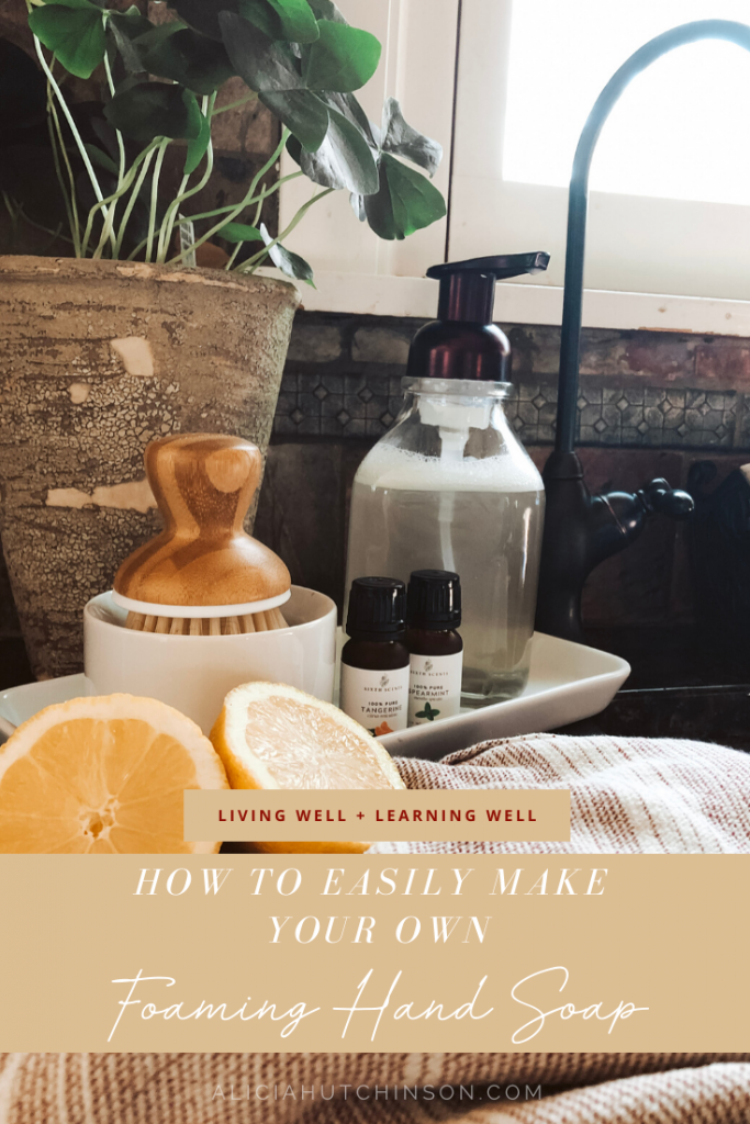 You can easily make your own foaming hand soap with just a few simple ingredients. Here is your simple tutorial to make it in about five minutes!