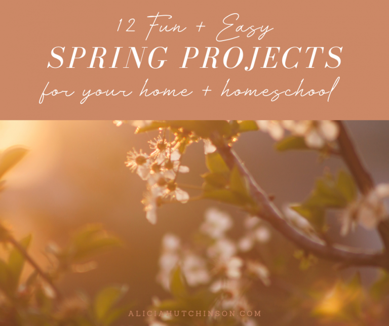12 Fun + Easy Spring Projects You Can Do in Your Home + Homeschool